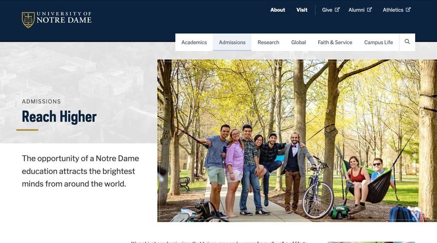 Nd Admissions University Of Notre Dame