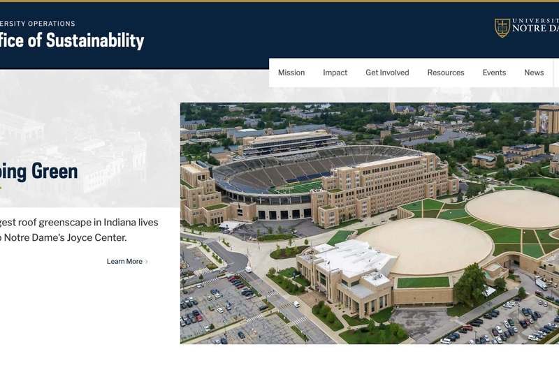 Sustainability Office Of Sustainability University Of Notre Dame