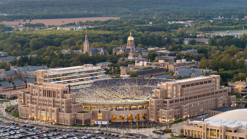 Notre Dame Stadium Aerial